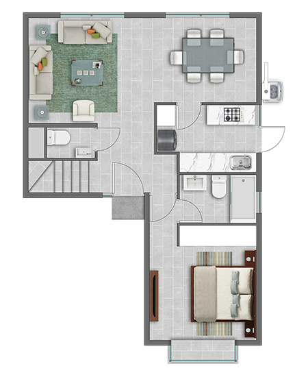 Catemu Cocina cerrada Planta A